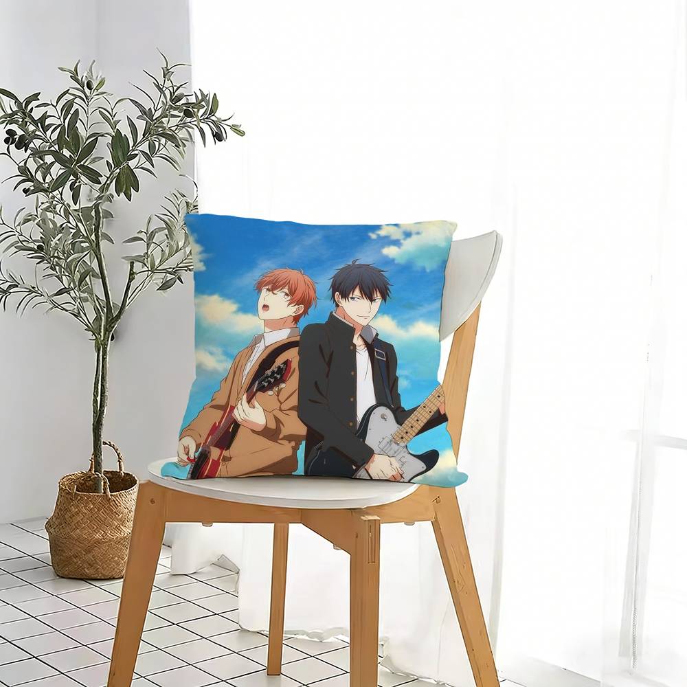 Japanses Cartoon Given Pillow Case For Sofa Living Room Home Office Decor Protective Cover