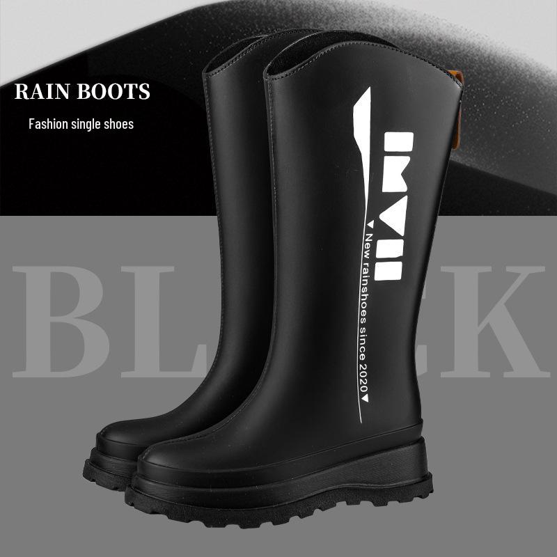 Damen Hohe Rutschfeste Gummistiefel - Wasserdichte Gummischuhe für Alle Jahreszeiten