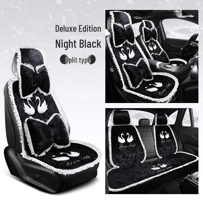 Warm Plush Seat Cushion for BYD Yuan, Song Pro, Qin Plus DMI, Dolphin, Seal, Destroyer 05
