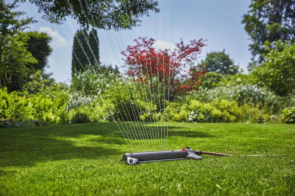 Zraszacz Pistolet Wahadłowy Gardena Aquazoom M 250M2 Do Nawadniania Trawy