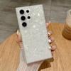 Glitter Marble Shell Pattern Case for Samsung Galaxy S24 S2 Ultra S23 S22 Plus S2 Plating Button Shockproof Ultra Slim Cover