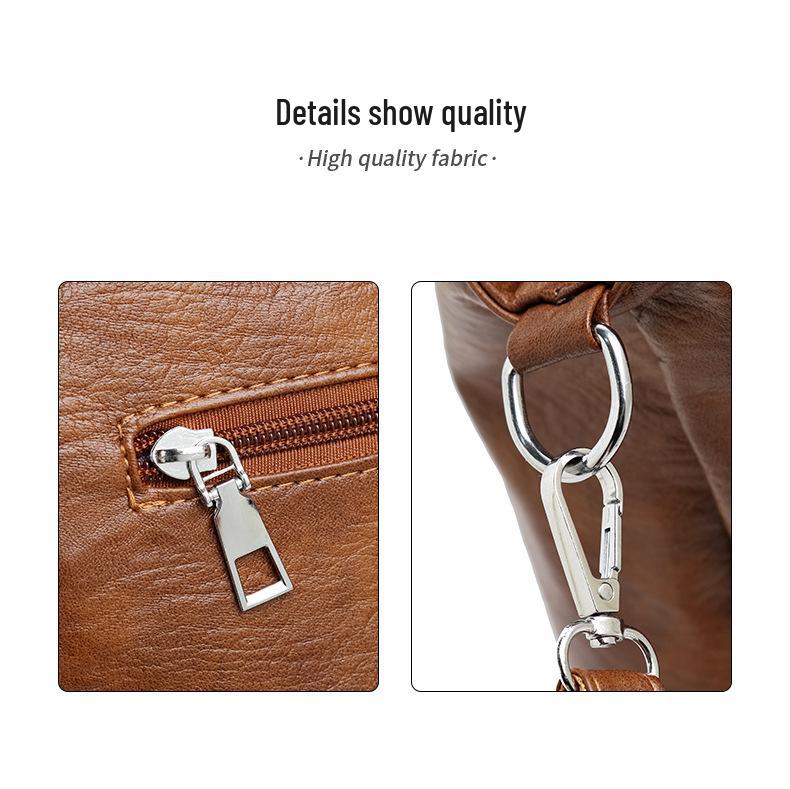 Spring Women's Large Retro Versatile Tote Handbag - European & American Style Shoulder/Crossbody Bag