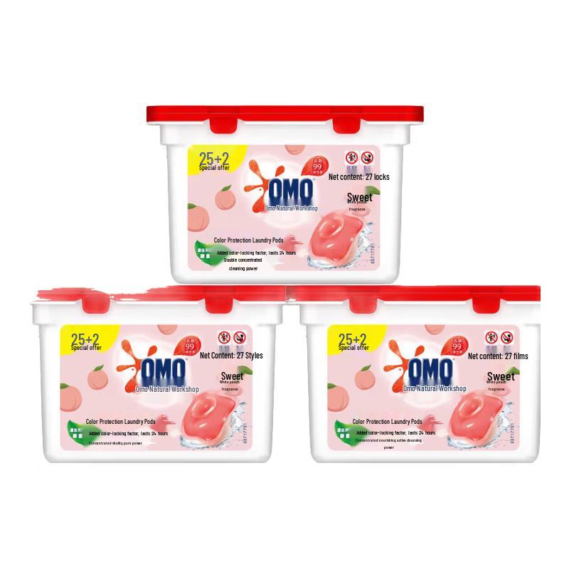 OMO Natural Workshop White Peach Laundry Capsules