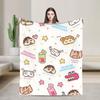 Crayons Shin Chans Anime Blankets Flannel Spring/Autumn Portable Warm Throw Blankets for Bedding Travel Plush Thin Quilt