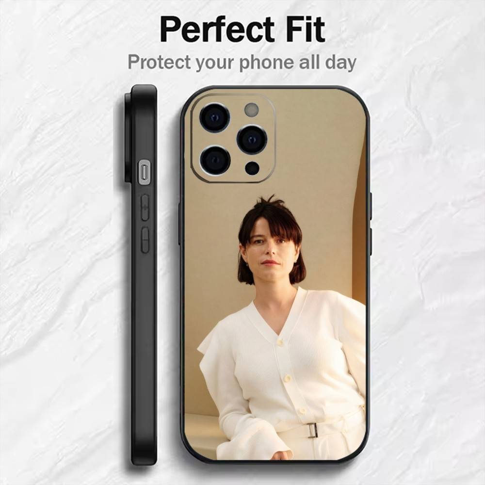 Actor Beatuy-J-Jessie B-Buckley-y Phone Case For iPhone17,16,15,14,13,12 Plus,Max Soft Silicone Black Cover