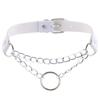 Punk choker collar for women necklace Goth Silver color chain leather choker  collar women chocker girls emo Gothic jewelry