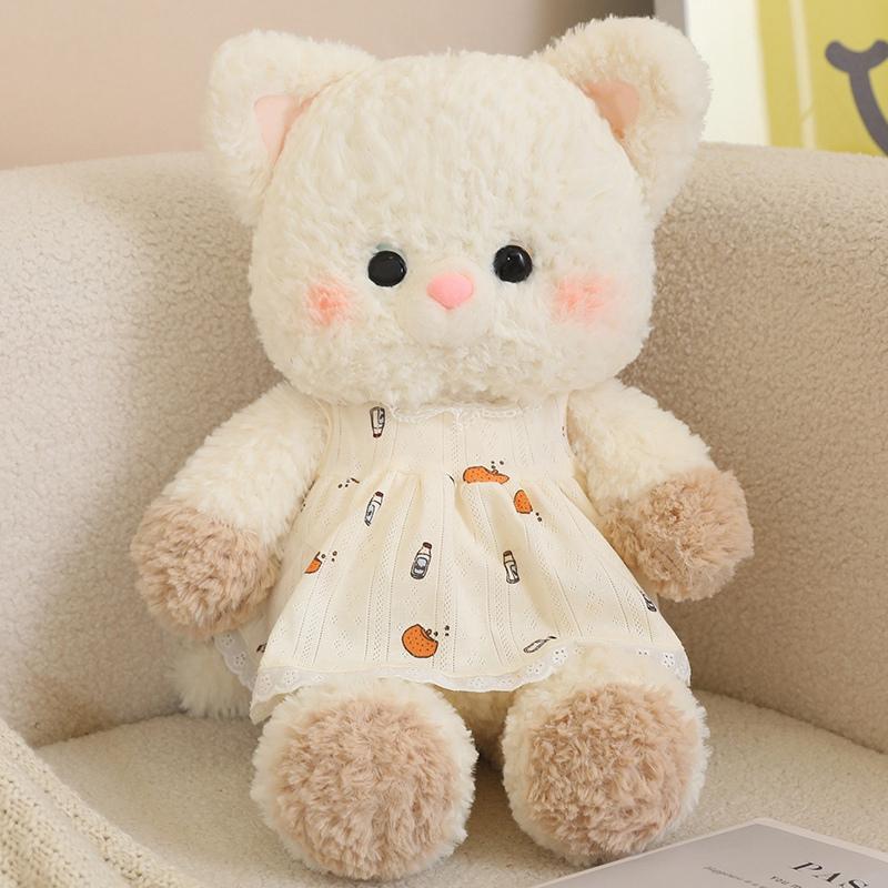 Creative Running Series Super Soft Cute Fox Gray Wolf Wear Rompers Plush Toys Cartoon Stuffed Animals Bears Appease Dolls Gifts