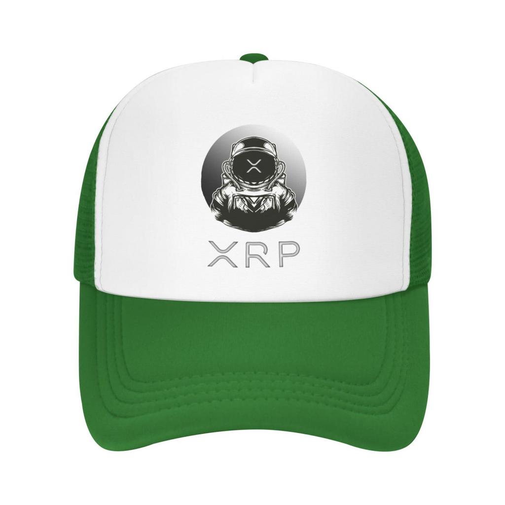 Individuelle Punk Ripple XRP To The Moon Baseballkappe für Herren Damen Atmungsaktive Bitcoin Trucker-Kappe Outdoor Snapback-Hüte
