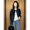 2024 Chic Autumn Women's Versatile High-End Loose Leather Jacket