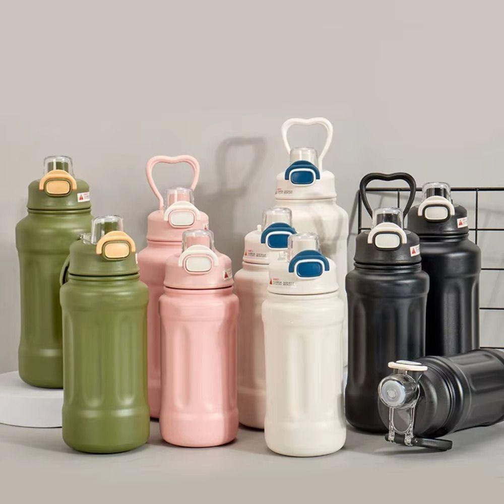 800ml Sports Fitness Kettle Large Capacity Sports Drinking Cup Vacuum Flask Thermos Cup  Travel