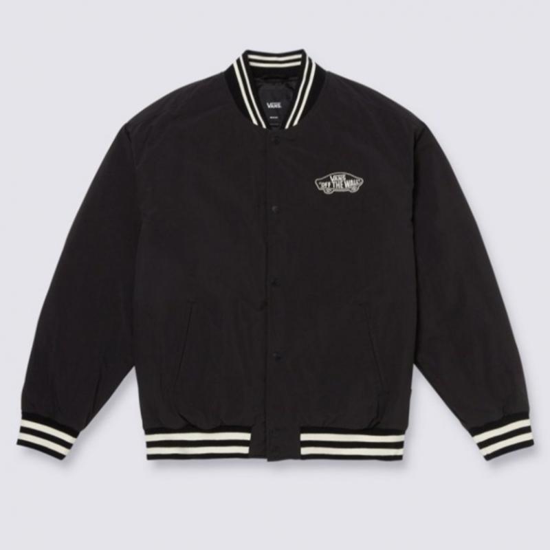 Vans Black Varsity Jacket Vn000gzmblk