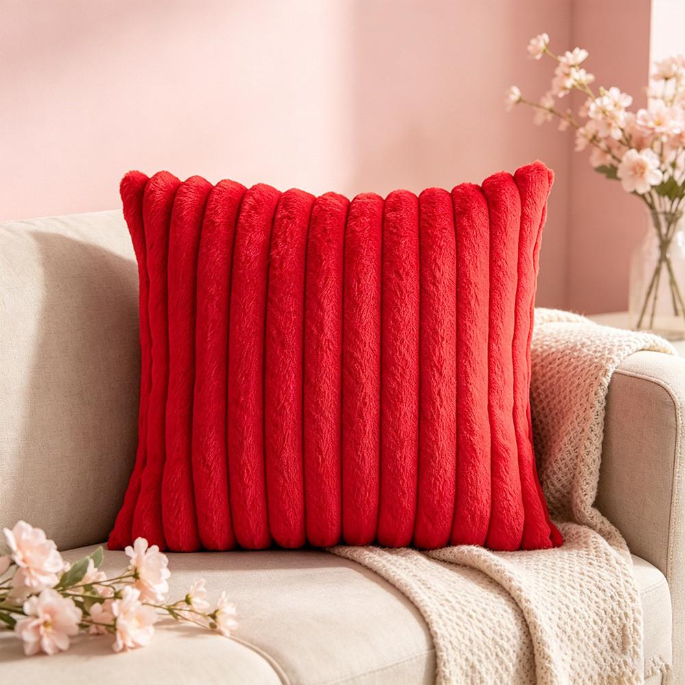 Minimalist Polyester Solid Color Cushion Cover For Living Room Home Decor