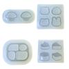 Versatile Accessories Making Mold Sturdy DIY Jewelry Pendant Silicone Molds for Necklace Earring Designs Projects