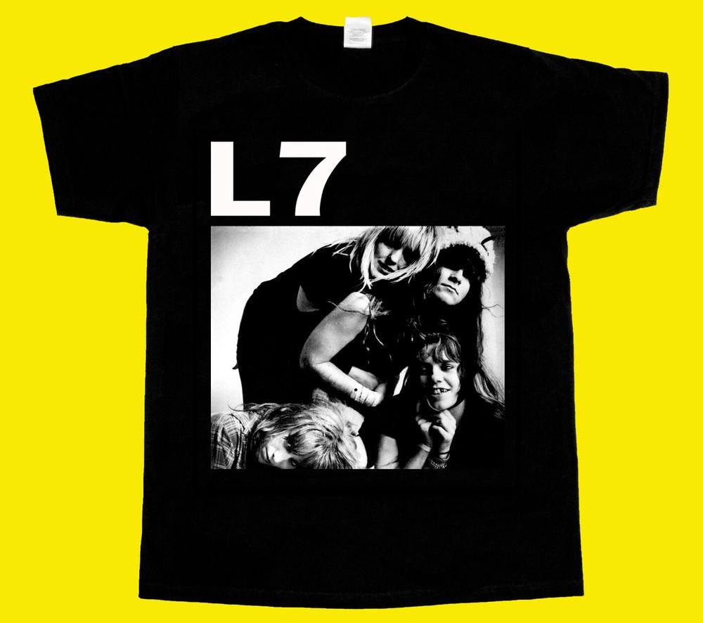 

L7 BAND BABES IN TOYLAND 7 YEAR BITCH HOLE NEW BLACK TSHIRT Unisex T-Shirt S