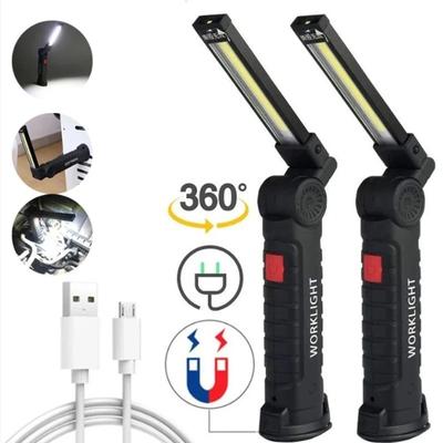 COB LED Faltbare Taschenlampe Tragbares Magnetisches Arbeitslicht Laterne USB Wiederaufladbar Notfallreparatur Camping Taschenlampe Lampe Mit Haken