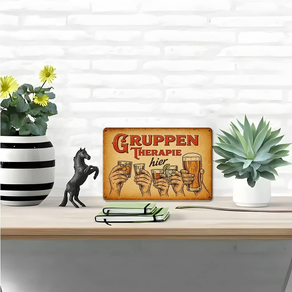 German Regulars' Table Sign - 20.32x30.48cm Authentic Bar Decor for Social Spaces