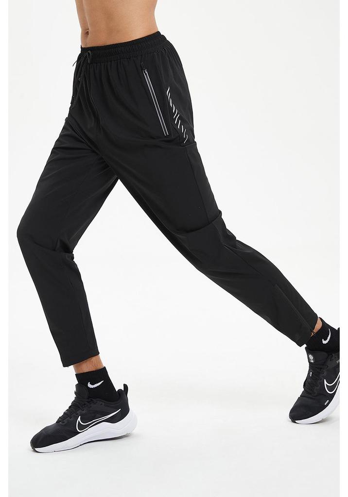 2024 Men's Quick-Dry Sports Pants: Casual, Zippered, Straight Leg for Running & Fitness
