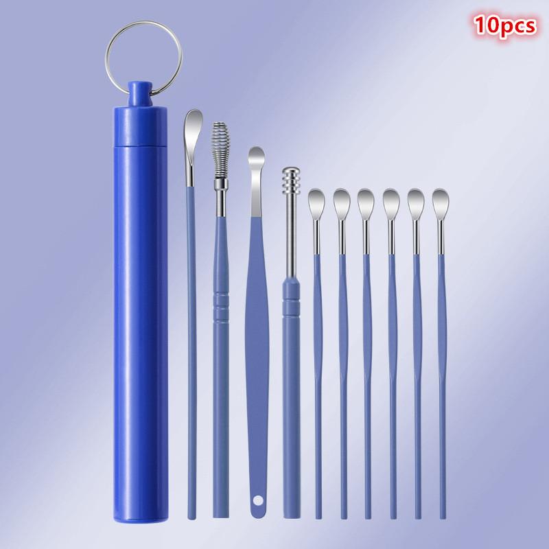 Home Ear Cleaning Kit, 6-Piece Earwax Removal Tool Set with Picks & Loops, Easy to Use & Clean