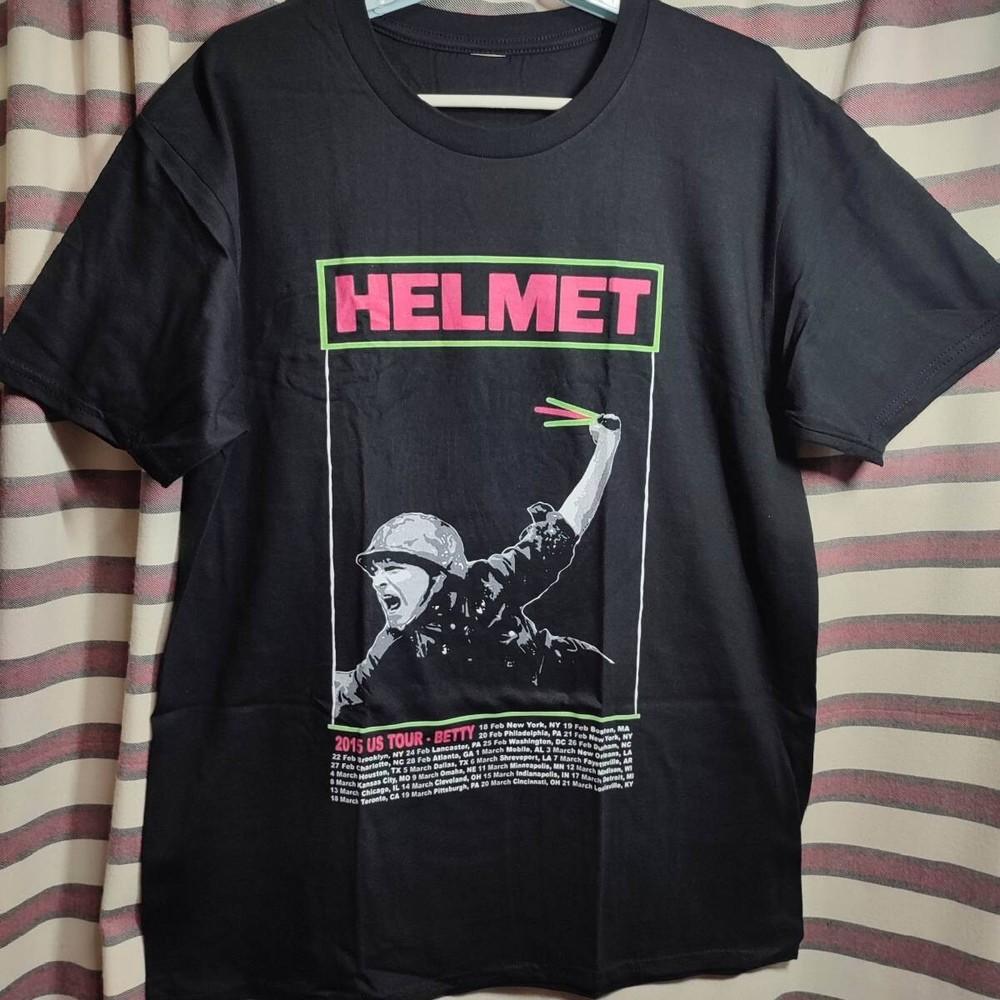 2015 VINTAGE HELMET BAND US Tour BETTY Shirt Black Classic Unisex S-5XL 1J0291 Unisex T-Shirt XXXXL