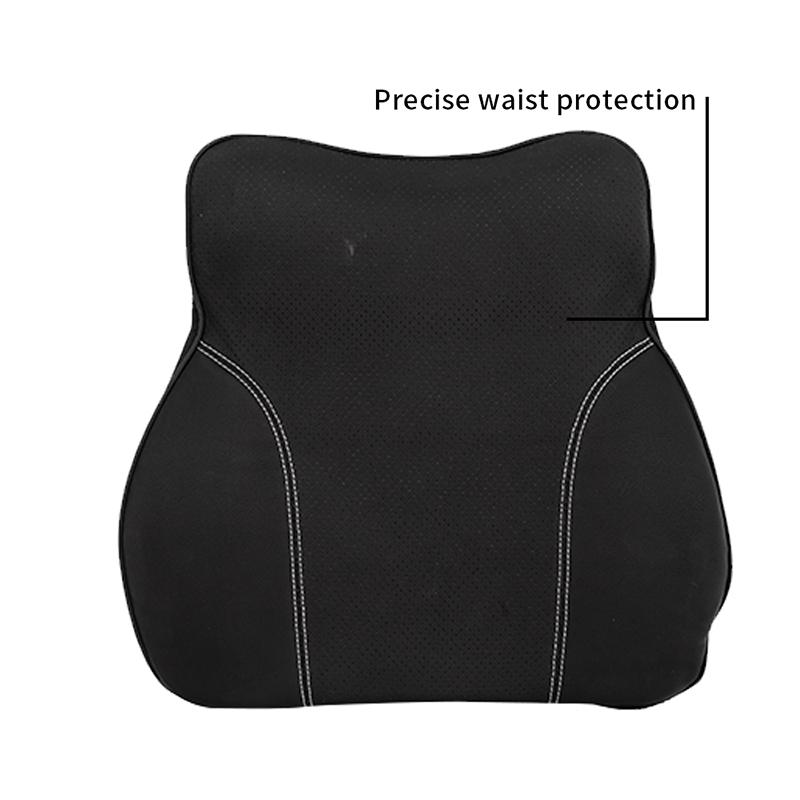 Car Seat Back Cushion Memory Cotton Pillow Waist Support Pad Waist Pillow Driver Lumbar Cushion For BYD Shark 6 Car Accessories