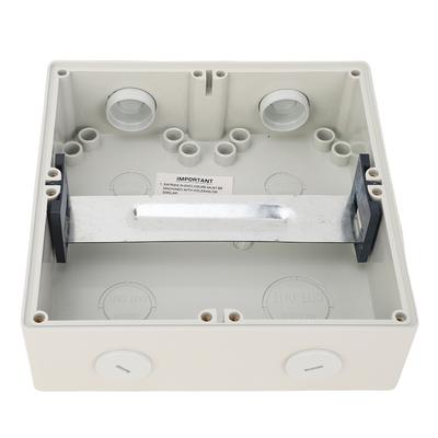 8 Way Outdoor Circuit Breaker Box, ABS PC Alloy Plastic Transparent Cover Distribution Box, IP66, DIN Rail Enclosure