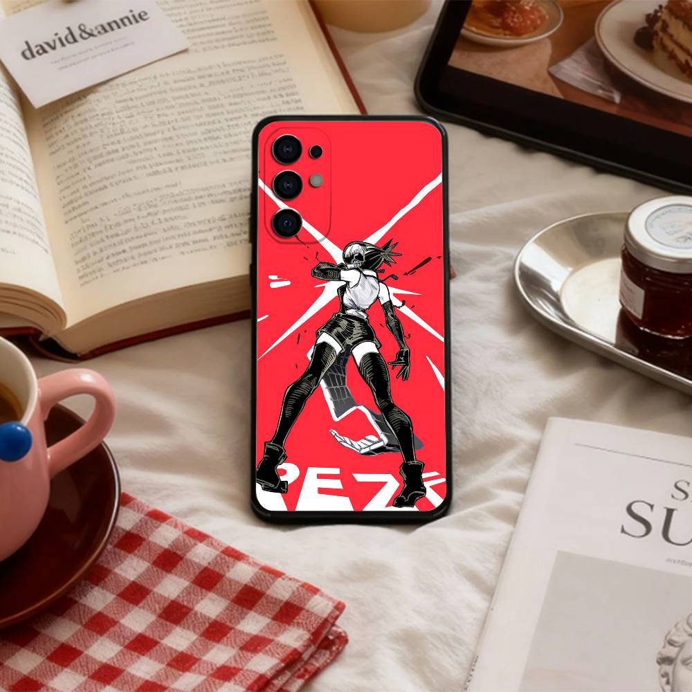 

Chainsaw Man R-Reze Arc Phone Case For Samsung S 25,24,23,22,30,21,10,9,Ultra,Plus,Lite,FE,4,5 G Soft Black Case Samsung S25Plus
