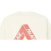 Palace Fleece Tri-Ferg Crew Soft White Unisex Tops P24CS064