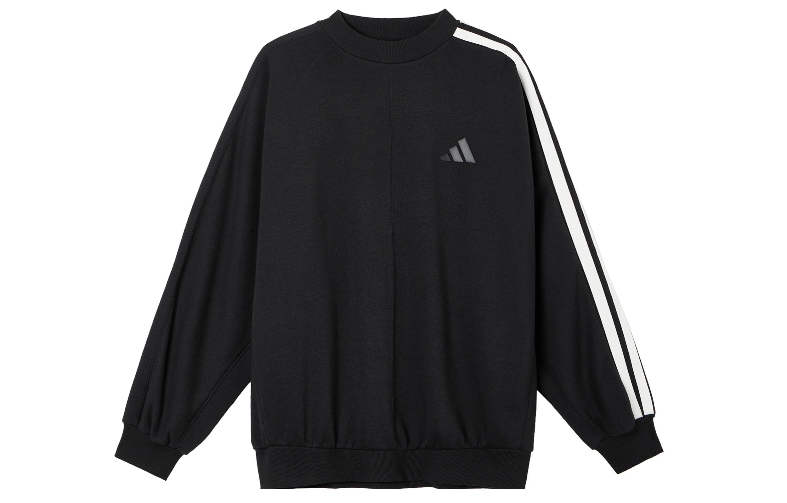 Adidas Sweatshirts Unisex Black Crew Neck Moderate JL6080 XL