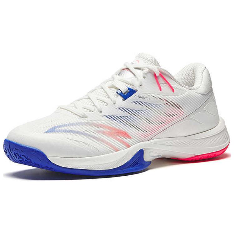 Anta Comfortable Trendy Non-Slip Wear-Resistant Low-Top Badminton Shoes Unisex Sneaker White Blue Pink 412510971-3