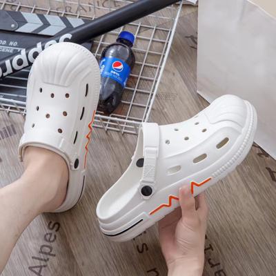 Summer Clog Shoe Men Korean Version EVA Sandals Fashion Casual Beach Shoes Non-slip Soft Soled Outdoor Slippers