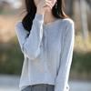 Korean Style Loose Long Sleeve Womens Cardigan Sweater Mini Coat Spring New Round Neck Knitted Outerwear