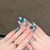 Cat's Eye Wearing Nail Pure Hand-made Nail Piece Fake Nail Wearing Nail Piece Advanced Sense Thin Dog Long