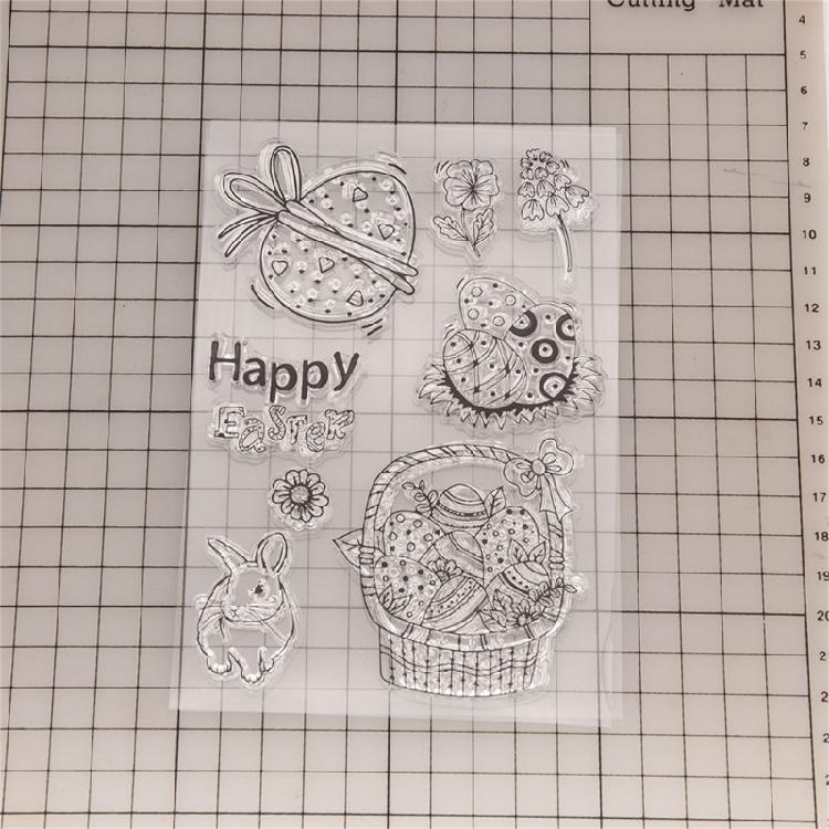Easter Rabbit Silicone Stamps Clear Stamps Seal for DIY Greeting Card Making