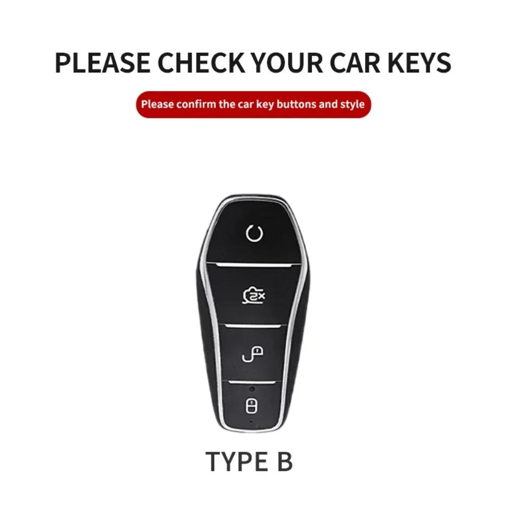 Car Key Cover Case Holder For Byd Han Ev Tang Dm Qin Plus Song Pro Max Yuan Dolphin E2 Protector Auto Key Car Accessories