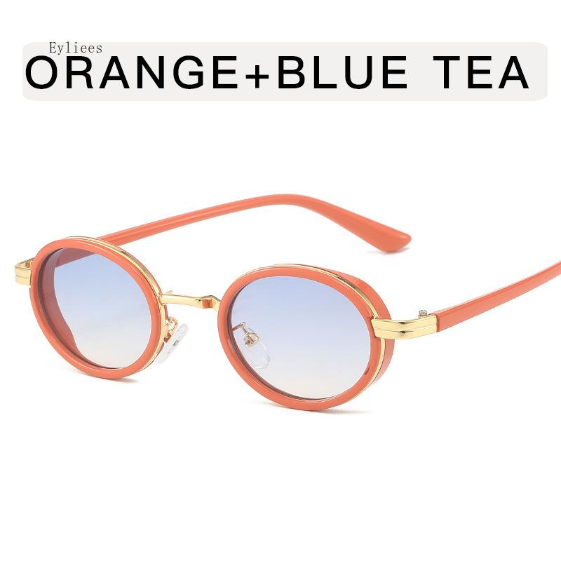 Women Men Optical Spectacle Glasses Fashion Ins Small Oval Frame Sun Shades Eyeglasses Finished Ladies Outdoor Plain Sunglasses