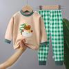 Kinderunterwäsche-Set Reine Baumwolle Neu Jungen-Hauskleidung Baby-Alles aus Baumwolle Warm Mädchen-Herbstkleidung Herbsthosen Kinderkleidung