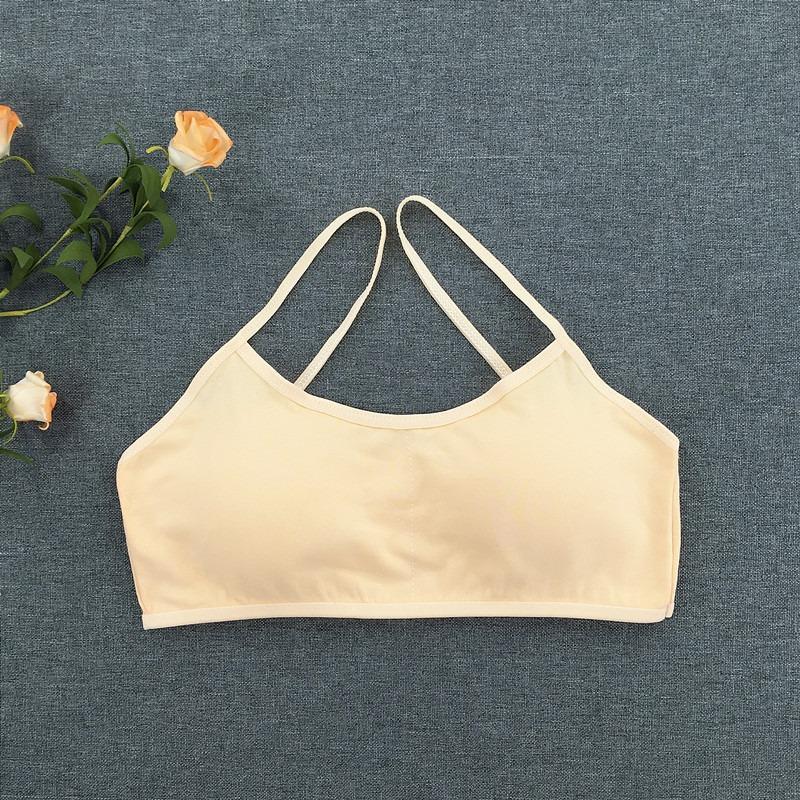 New Girls Summer Camisole Tank Top Student Wireless Bra Teen Bralette