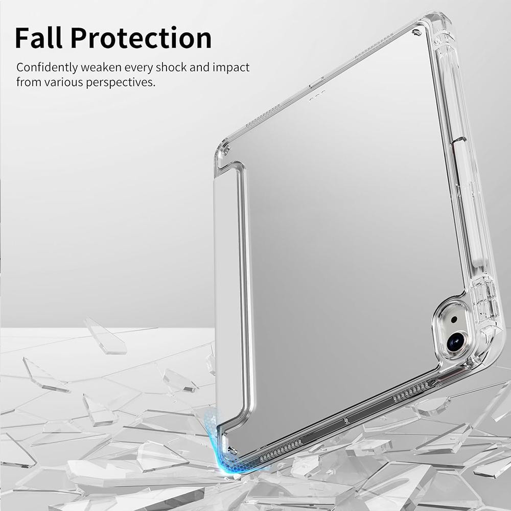 Case for iPad 11th 10th 9th 8th 7th 6th 5th gen, For iPad Air 4 5 6 Y-Shaped Stand Case with Pencil Holder, Support Mutil Angles