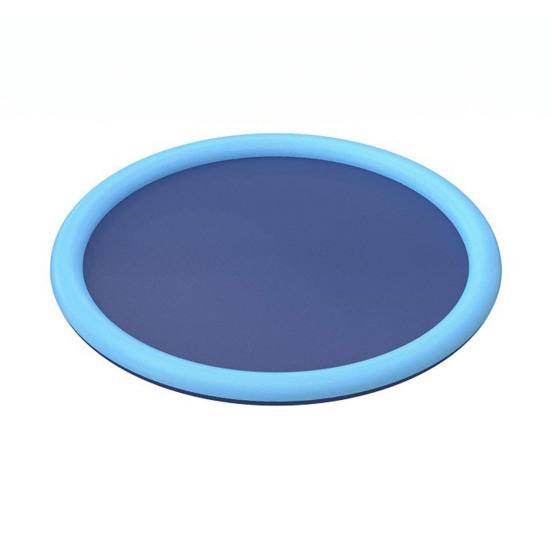 Dog Splash Pad Anti-Slip Sprinkler Dog Pool with Flying Disc Toy Outdoor Leakproof Water Play Mat Family Backyard Water Toy