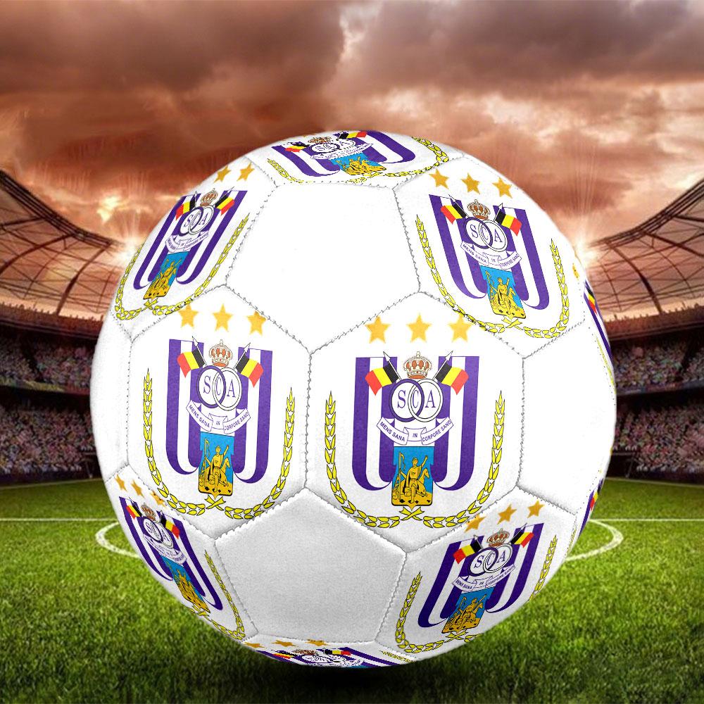 RSC Anderlecht Fußball Größe 5, Maschinengenähtes PVC, Langlebig & Hoher Rückprall, Für Alle Altersgruppen, Fanartikel, Spiele & Außenbereich.