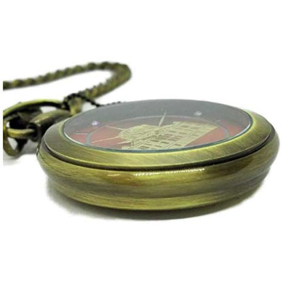 production of 300 pieces JR Tokyo Station Marunouchi Station Building Pocket Watch with Serial Number Plate Retro [Limited only]