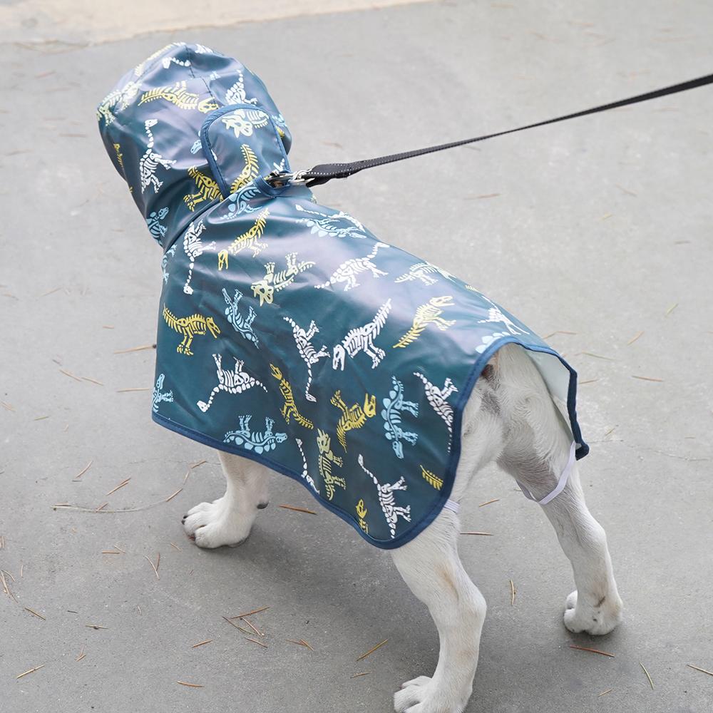 2 In 1 Big Dog Raincoat Waterproof Pet Clothes for Small Medium Dogs Golden Retriever Corgi Rain Coat Artículos Para Mascotas