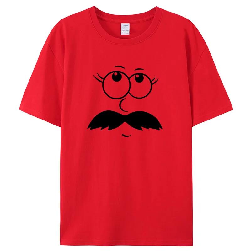 Women Unisex T-shirt Big Eyed Smiling FaceT-Shirts Unisex Harajuku O-Neck Short Sleeve Shirt