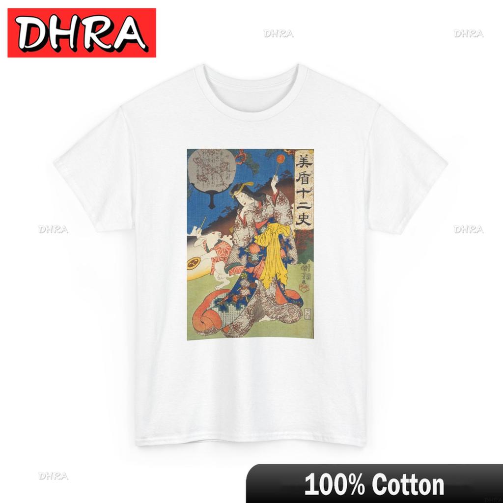 Japanese Old Art Ukiyoe Unisex Heavy Cotton Tee Graphic Tee Tshirt Abstract Artistic Urban Tee Funny Creative Trendy Clothing