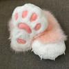 New 1 Pair Furry Animal Paw Shoes Plush Cosplay Costume Cat Paw Shoes Fursuit Foot Socks Nail Tiger Claws for Halloween Party