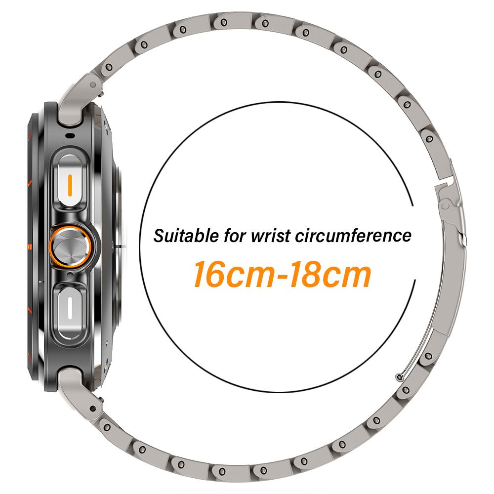 MEN Stainless Steel Strap for Samsung Galaxy Ultra Black Orange Wristband for SAMSUNG GALAXY ULTRA Luxury Metal Link Bracelet