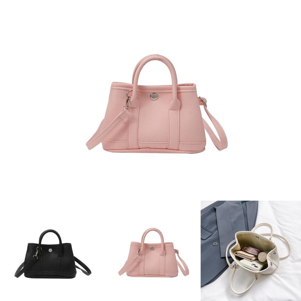 Einfarbige PU Umhängetasche mit Steppnähten für den täglichen Freizeitgebrauch