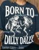 Born To Dilly Dally Frog Comfort Colors® Tshirt, 90S Graphic Tees, Funny Retro Toad Sweater, Y2K Streetwear Tanktop, 2000S Animal Gift