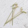 100pcs Barbeque Party Decoration Bar Tool Bamboo Knot Skewers Fruit Forks Cocktail Picks Stick