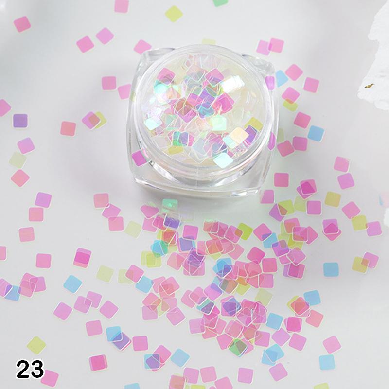 1Box Nail Art Super Glitter Sequins Holographic Northern Nail Art Sequins Lights Laser Flakes Sticker DIY Accessories Manicure